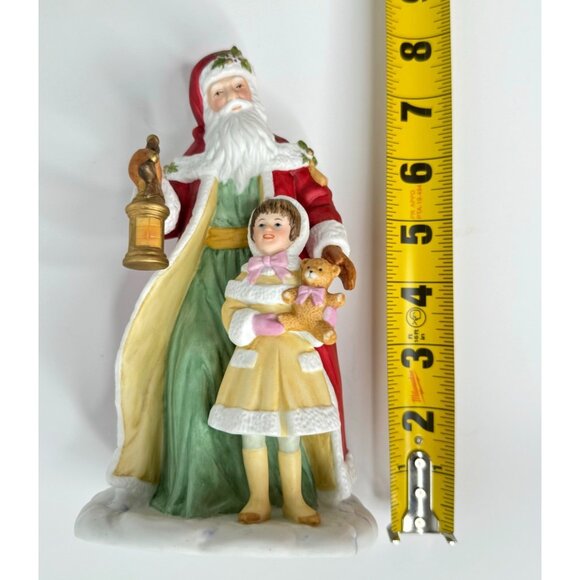 Porcelain Santa and Child with Teddy Bear by Avon - Picture 11 of 15